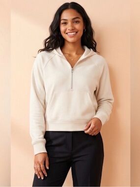 Danskin women’s size large Zip Up Cream hoodie NWT